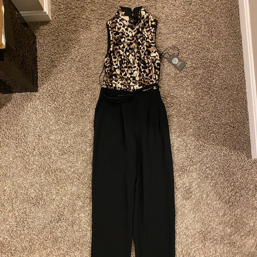 Vince camuto sequin jumpsuit
